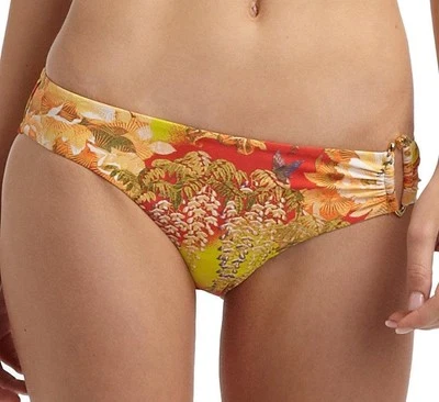 Parte inferior de bikini Natori Hipster con deslizador XS *impresión floral Fuji* ¡NUEVA CON ETIQUETAS! Foto 1 de 2