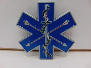 Challenge Coin Paramedic Medical EMT Sword Arrow SNake & American Flag - Picture 1 of 4