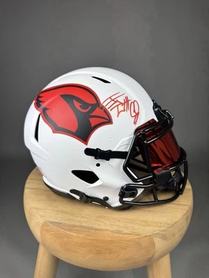 Подписанные полноразмерные подлинные кардиналы AZ JJ Watt соответствующий цвет с козырьком - сертификат подлинности JSA - Изображение 1 из 4