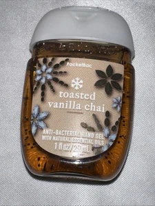 Desinfectante de manos Bath & Body Works Toasted Vanilla Chai 1 oz tamaño de viaje PocketBac - Imagen 1 de 11