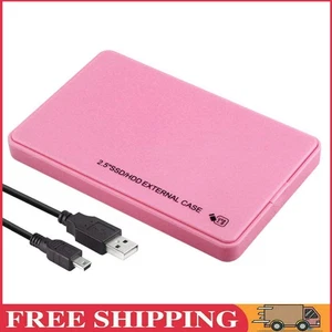 2,5-Zoll-HDD/SSD-Gehäuse 480 Mbit/s HDD-SSD-Gehäuse für Laptop-Tablet (Rosa) - Bild 1 von 8
