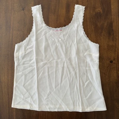 Camisola Dian Shan Lake 100 % seda bordada a mano marfil hecha en Shanghai 34/S Foto 1 de 4