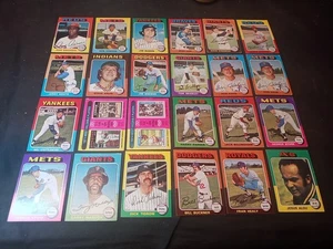 1975 TOPPS BASEBALL COMMONS MINOR STARS (116) MAJORITY ARE EX/NM SEE PHOTOS - Picture 1 of 15