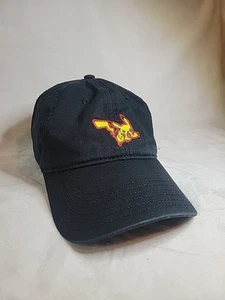 2016 Pokemon Pikachu Hat Black Adjustable Strapback Cap OSFM - Imagen 1 de 5