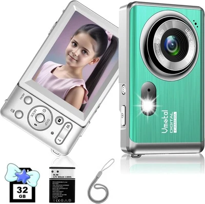 VMOTAL 4K Kompakt Digitalkamera mit SD Karte, 48MP Foto 4K Video 30FPS / 2,8"HD Bildschirm