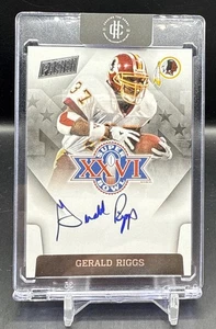 GERALD RIGGS 2015 PANINI SUPER BOWL XXVI SIGNATURES AUTOGRAPH AUTO - Picture 1 of 2
