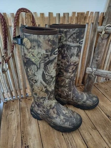 LaCrosse Men's Alpha Buckmaster Rubber Hunting Muck Boots Size 8 EUC - Picture 1 of 11