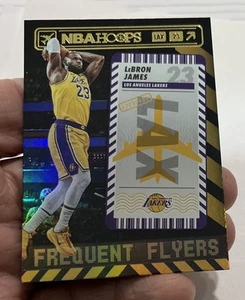 2021-22 NBA Hoops LeBron James #3 Frequent Flyers Gold Holo SP 🏀🏀 - Picture 1 of 2