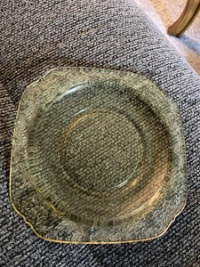 Vintage Yellow Depression 5.75” Glass Plate - Picture 1 of 4