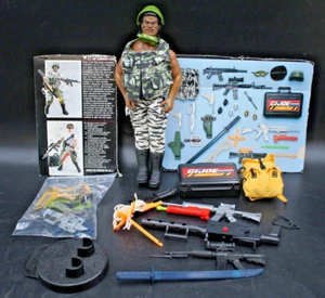 Figura de acción GI Joe Black Stacker 1992 12" accesorios originales limpia - Imagen 1 de 13