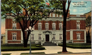 New Elks Club No. 437 Home Columbus Ohio Post Card PC383 - Picture 1 of 2