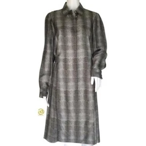 Salvatore Ferragamo Damen Kleid grau & weiß Schlangenmuster Gr. 44 (L) - Bild 1 von 7