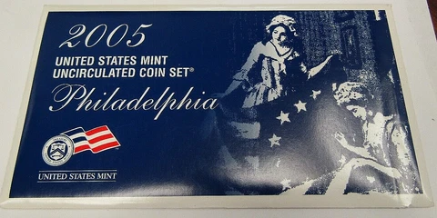 2005 Philadelphia United States Mint Uncirculated Coin Set Cover