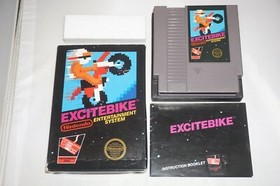 Excitebike HANGTAB No Code (Nintendo NES) Complete in Box CIB #2