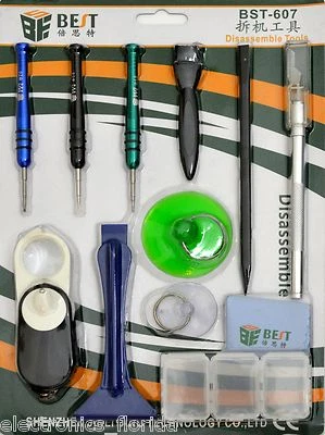 Repair Tool Kit Screwdrivers For iPhone samsung sony htc Pry Tools 10 tools  - Image 1 of 4