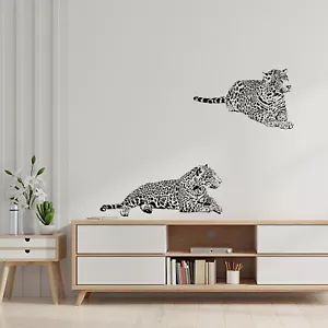 PLIGREAT Cool Leopard Wall Stickers, Peel and Stick Wall Decals, Removable Vi... - Picture 1 of 8