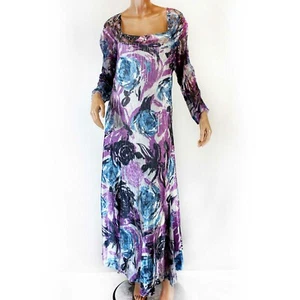 Komarov Woman Nordstrom Plus Size Lace Floral Stretch Pleated Dress 3X - Picture 1 of 7