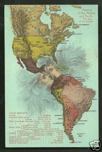 Karte AK Nord- und Südamerika Gesichter Maduro ca 1910 - Bild 1 von 1