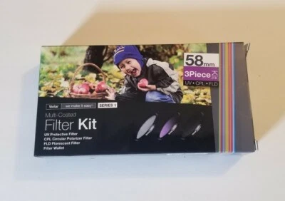Vivitar (VIV-FK3-58) 58mm Camera Filter Kit Multi Coated - Image 1 of 4