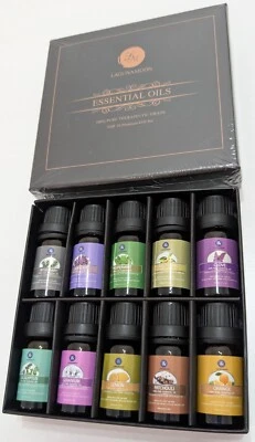 Aromatherapy Set of 10 Essential Oils (Lagunamoon)