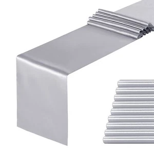 10 Pack Satin Table Runners 12 x 108 inch for Wedding Banquet Decoration Brig... - Picture 1 of 6