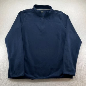 Pendleton Sweater Mens 2XL Blue Fleece Quarter Zip Pullover Sweatshirt - Picture 1 of 9
