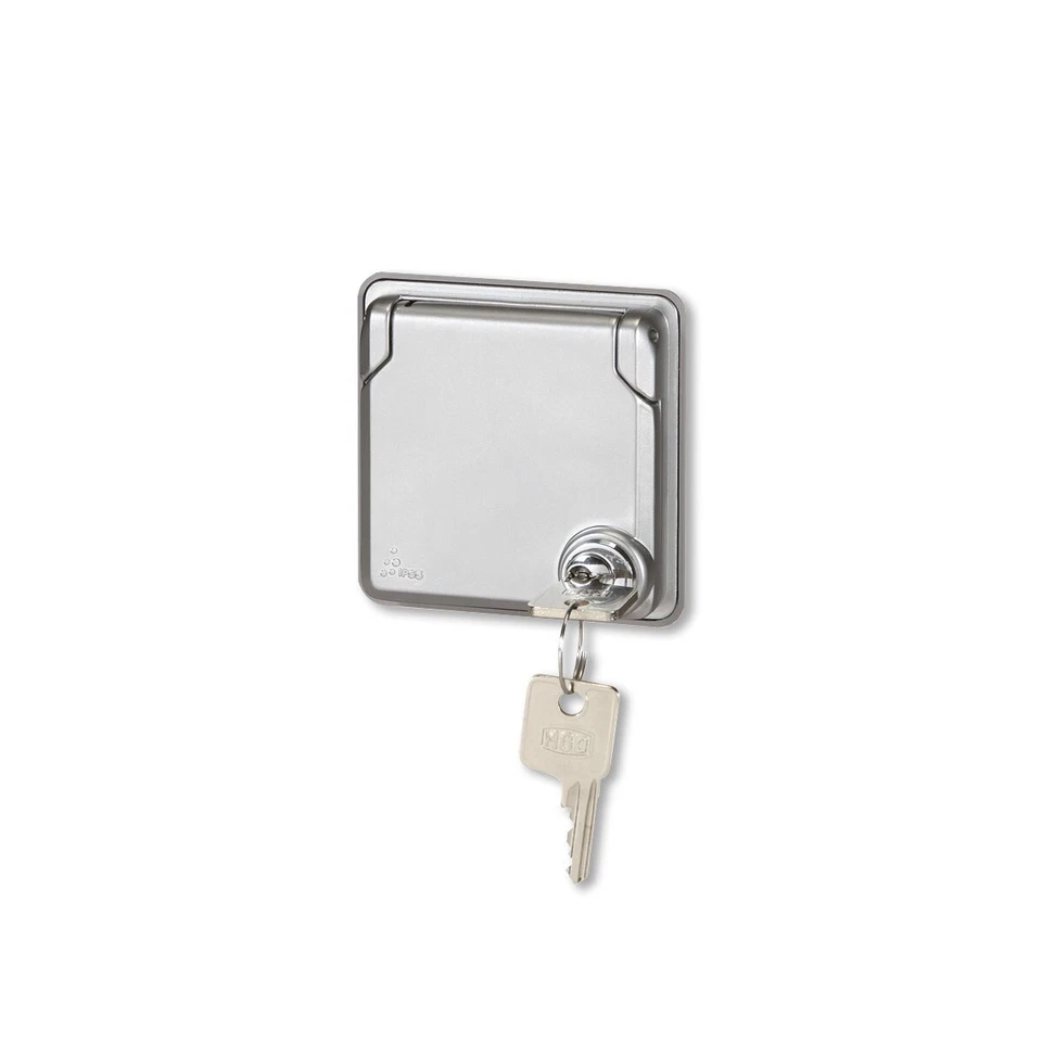 Soliroc Deckel abschließbar Einsatz Klappdeckel IP55 IK10 Abdeckung Außenbereich - Bild 1 von 1