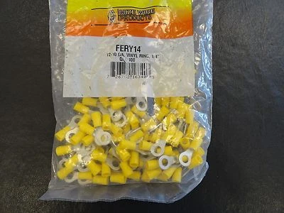 MIZE WIRE FERY14 12-10 GAUGE VINYL ELECTRICAL RING CONNENTOR (SET OF 100) BOAT - Image 1 of 3