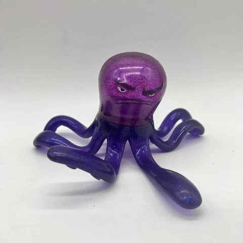 Disney Pixar Toy Story 3 Stretch Purple Glitter Octopus 8" Flexible Figure 2009 Cover
