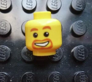 Lego NUEVO Hombre Marrón Claro Barba Cabeza Sonrisa Accesorio Minifigura - Imagen 1 de 2