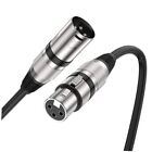  Kable XLR do XLR Kabel mikrofonowy XLR, kabel mikrofonowy 3-pinowy 3,28FT / 1M czarny