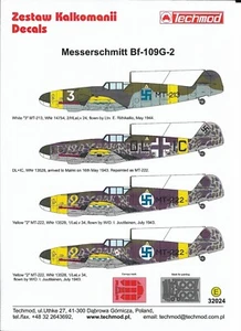 TM32024 Techmod 1:32 Messerschmitt Bf-109G-2 in Finnish service INCLUDES MASKS - Picture 1 of 7