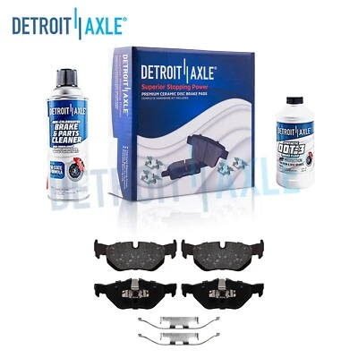 Rear Ceramic Brake Pads w/Hardware for BMW 128I 323I 325I 328I 328I xDrive 328XI - Image 1 of 4