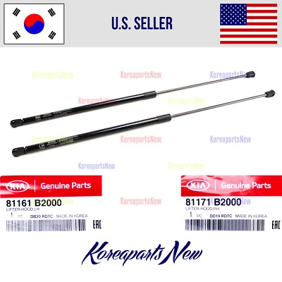 Juego de 2 puntales de soporte de capó izquierdo + derecho ⭐genuino⭐ kia soul 2014-2019 Foto 1 de 2