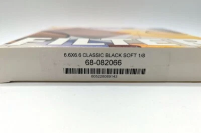 New Schneider 6.6x6.6" Classic Black Soft 1/8 Diffusion Glass Filter #68-082066 - Image 1 of 4