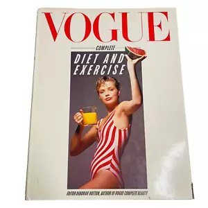 1985 Vogue Complete Diet and Exercise Vintage Coffee Table Book - Picture 1 of 16