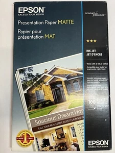 Epson EPSS041070 Presentation Paper Matte 11" x 17" - 100 Sheets 4.9 Mil - Picture 1 of 5