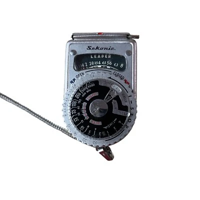 Medidor de exposición a luz vintage Sekonic tipo L-VI (L-6) + estuche, cadena Seiko años 50 Foto 1 de 4