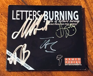 Letters Burning - Rock Band Autographed Promo CD Armed Forces Entertainment - Picture 1 of 4