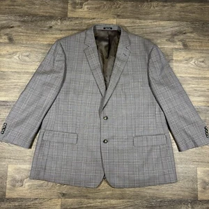 Joseph & Feiss Sport Coat Blazer Mens 54R Multicolor Plaid Wool - Picture 1 of 16