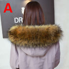 Womens Faux Fur Collar Hood Scarf Shawl Wrap Hat Collar For Thicken Coats Jacket