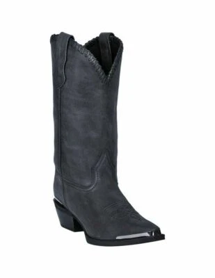 NOVAS Botas Laredo Western Femininas Shaylene Chicote Costura 9.5 M Preto 52210 - Imagem 1 de 4
