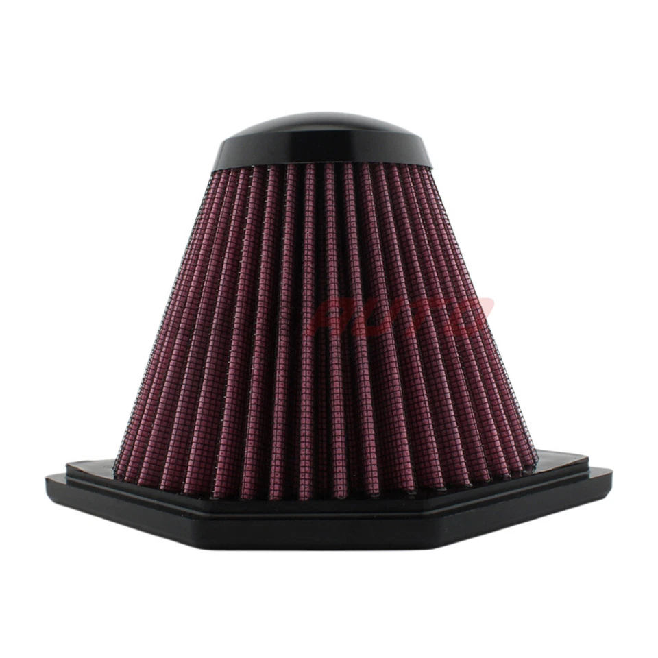 For BMW K1200S 2005-2008 K1300S 2009-16 Air Filter Cleaner Intake High Flow Red - Image 1 of 4