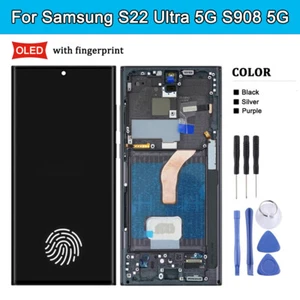 OLED For Samsung Galaxy S22 Ultra 5G S908 5G LCD Display Touch Screen Digitizer - Bild 1 von 19