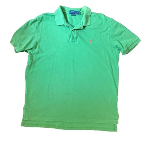 Polo Ralph Lauren Classic Fit Poloshirt Grün Rot Pony Logo Herren XL - Bild 1 von 6