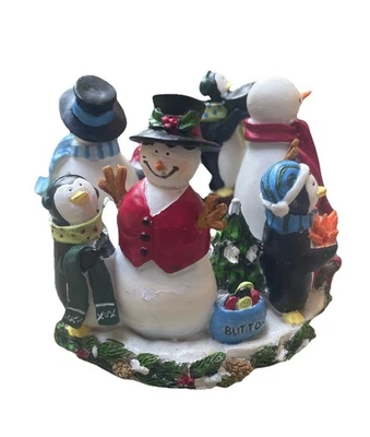 Yankee Candle Capper Muñeco de Nieve Pingüino De Colección Stay On Top Raro Nuestra América Patente Foto 1 de 4