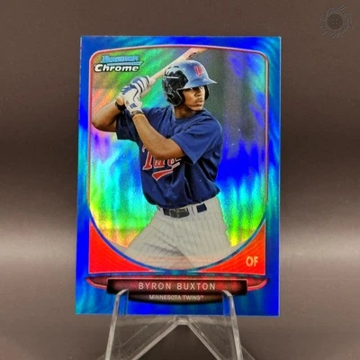 2013 Bowman Chrome Byron Buxton Blue Mini Refractor /99 1st Card #1 - Image 1 of 2