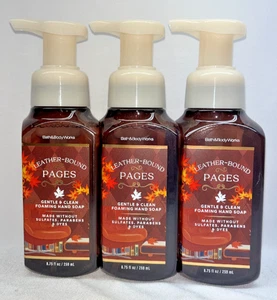 3 Leather Bound Pages Bath & Body Works Gentle Foaming Hand Soap 8.75 fl oz - Picture 1 of 1