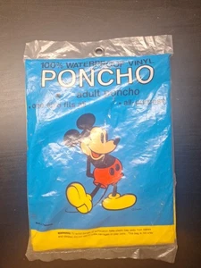Mickey Mouse Disney Adult Yellow Poncho NIP - Picture 1 of 2