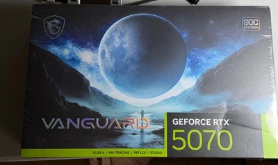 NEW MSI GeForce RTX 5070 12G VANGUARD SOC Graphics Card 12GB GDDR7 PCI Express - Image 1 of 4